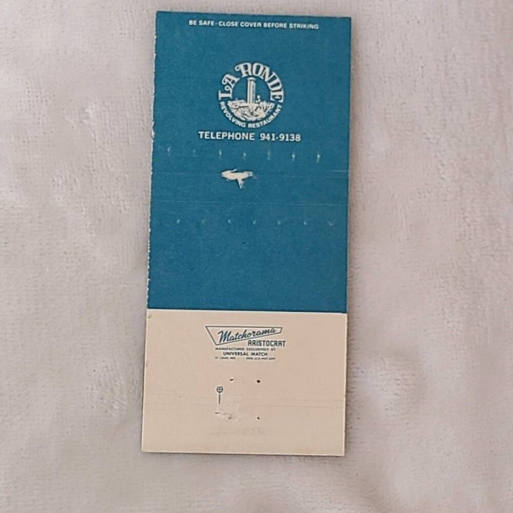 Vintage Matchbook Cover La Ronde Revolving Restaurant Honolulu Hawaii HI - Picture 5 of 5